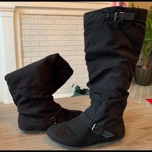 Black Slouchy Boot
